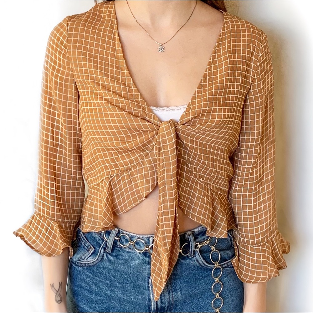 Cropped Ruffled Top